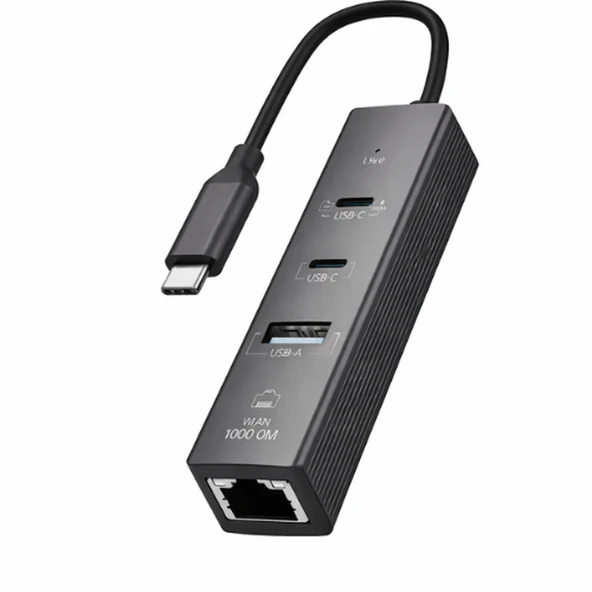 Type-C To 2 Type- Usb Gigabit Ethernet ZR1207 ürün görseli 1