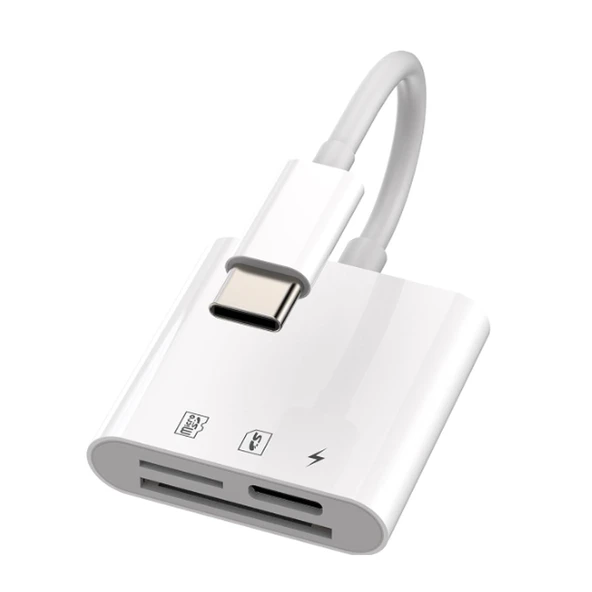 ZR498 Nk-1011Tc Type-C 3 İn 1 Memory Card Reader ürün görseli 1