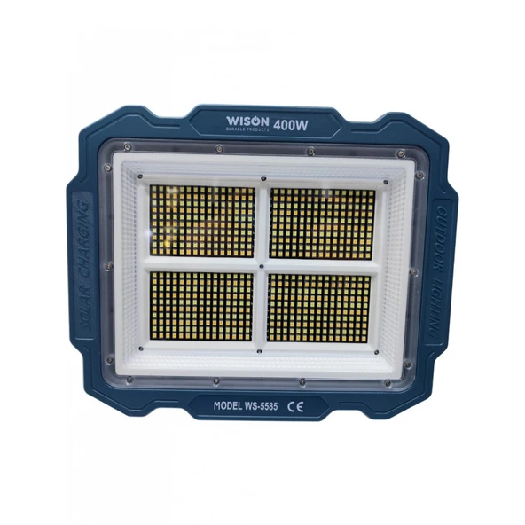 Çok Fonksiyonlu 3 Solar Panelli 400W Spot Aydınlatma WS-5585 ürün görseli 1