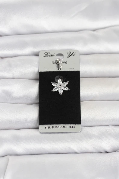 316L Cerrahi Çelik Lotus Model Göbek Piercing TJ-PR1378 ürün görseli 1