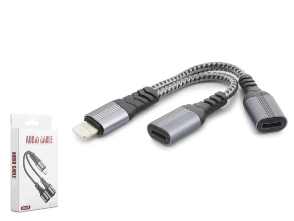 Lightning 1 To 2 Dişi Ayırıcı Kablo - Siyah GJ-013 ürün görseli 1