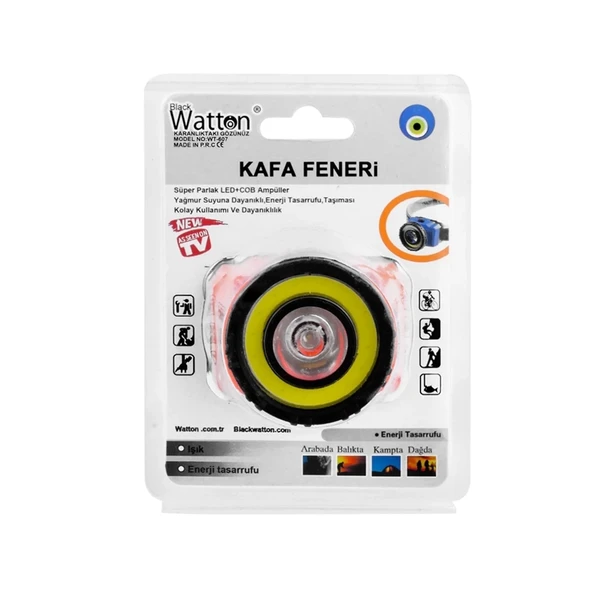 Güçlü Pilli Kafa Lambası  Wt-607 - Resim 5