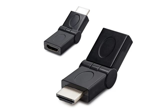 Hdmi Erkek Dişi Mafsallı Adaptör - Siyah HDX1257 ürün görseli 1