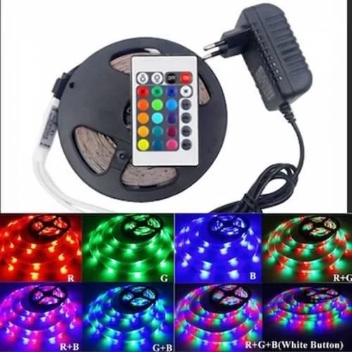 3 Çipli Rgb İç Mekan Şerit Led 5 Metre ürün görseli 1