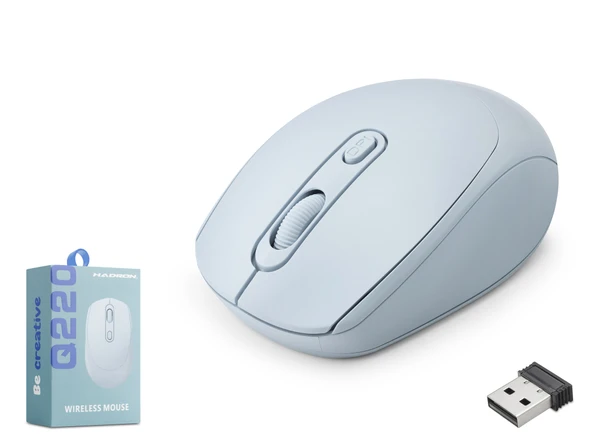 Kablosuz Mouse 1600 Dpi Mavi Q220B ürün görseli 1