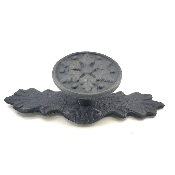 Antika Tarz Dekoratif Pirinç Çiçek Düğme - 27x70 Mm, Oksit ürün görseli 1