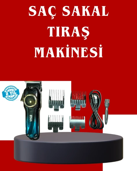Uzun Çalışma Süreli Lcd Göstergeli Saç Kesme Makinesi ürün görseli 1