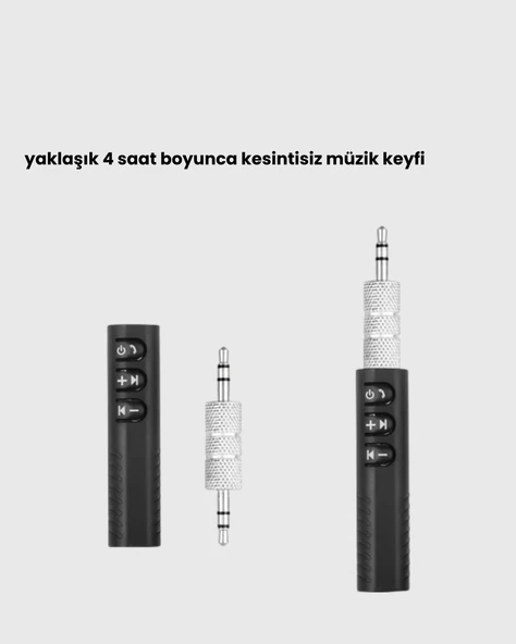 Taşınabilir Bluetooth 4.1 Ses Adaptörü – 10 Metre Çekim Mesafesi - Resim 4