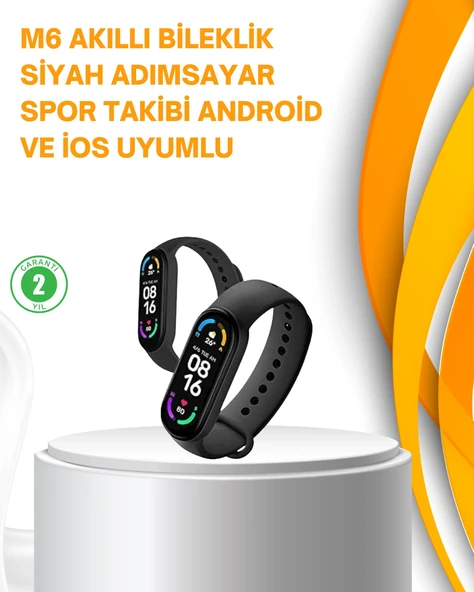 Akıllı Bileklik – Kalp Atışı, Uyku, Adımsayar Ve Bildirim Takibi ürün görseli 1