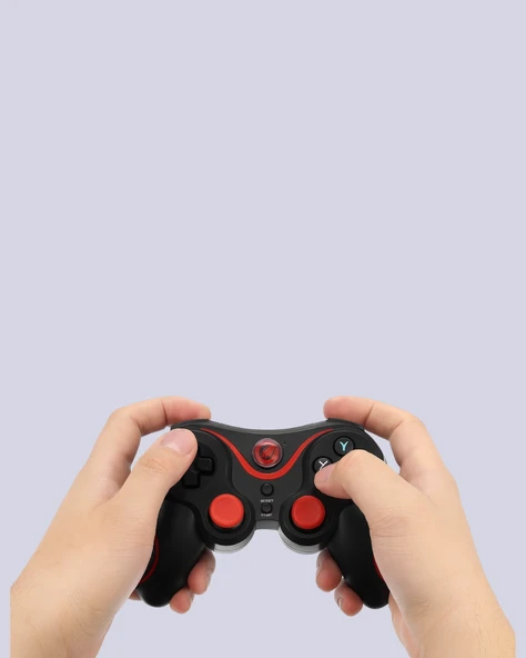 Ergonomik Tasarımlı Kablosuz Bluetooth Gamepad Titreşimli - Resim 2