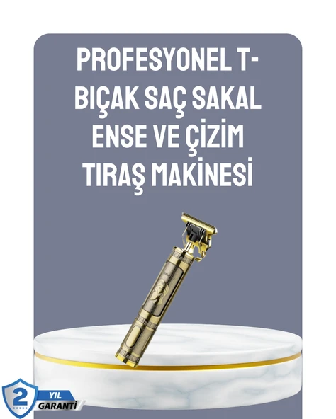 Lcd Ekranlı Şarjlı Tıraş Makinesi Erkek Saç Sakal Kesme ürün görseli 1