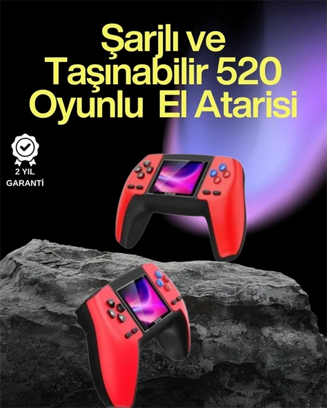 P5 Retro Gamepad – 520 Klasik Oyunlu Tak-çalıştır Mini Konsol ürün görseli 1