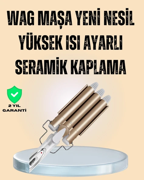 Ayarlanabilir Isı Ayarıyla Profesyonel Bukle Maşası – Hızlı Ve Nazik Şekillendirme ürün görseli 1