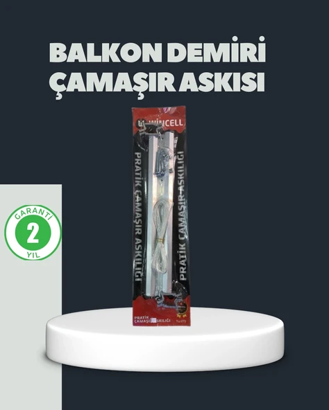 Balkon Demiri Çamaşır Askısı Kare Demirlere Uygun Dayanıklı Tasarım ürün görseli 1