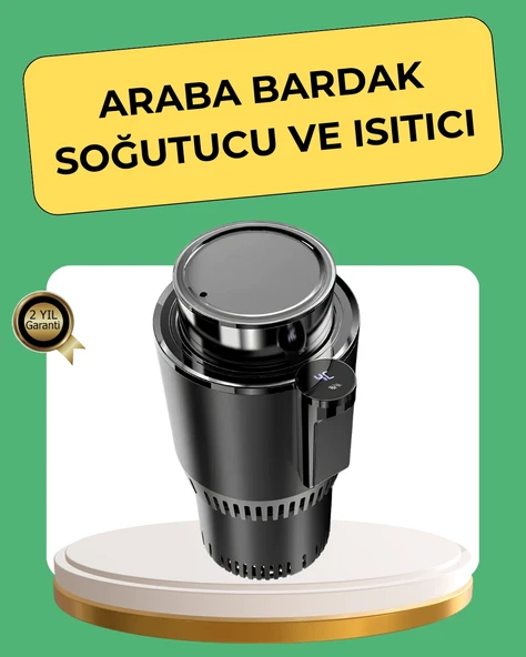 Isıtma Soğutma Özellikli Araç Bardaklığı Çakmak Girişli Akıllı ürün görseli 1
