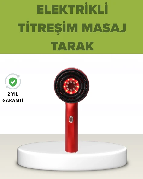 Elektrikli Titreşim Masaj Tarak Kırmızı Işık Terapi ürün görseli 1