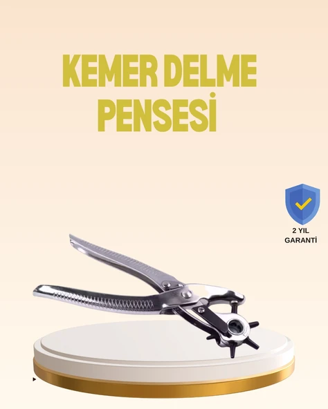 Profesyonel Deri Delme Pensesi Döner Başlıklı Kemer Delici 6 Fonksiyonlu ürün görseli 1