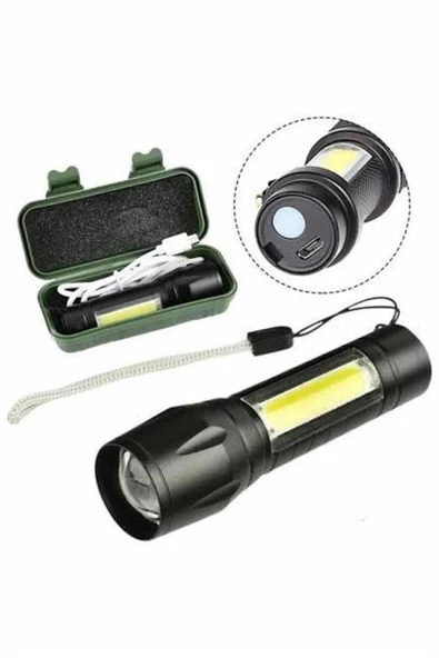 Led Lamba El Feneri Küçük Taşınabilir Usb Şarjlı Acil Durum Lambası ürün görseli 1
