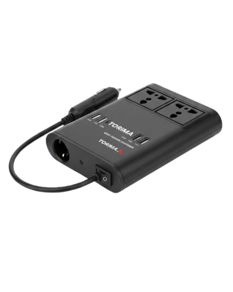 Araç Çakmak Girişli Güç İnvertörü 150w - Resim 2