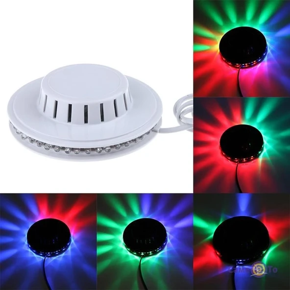 Fithome M29 48 Led Rgb Otomatik Renk Değiştiren Dönen Ayçiçeği Ufo Led ürün görseli 1