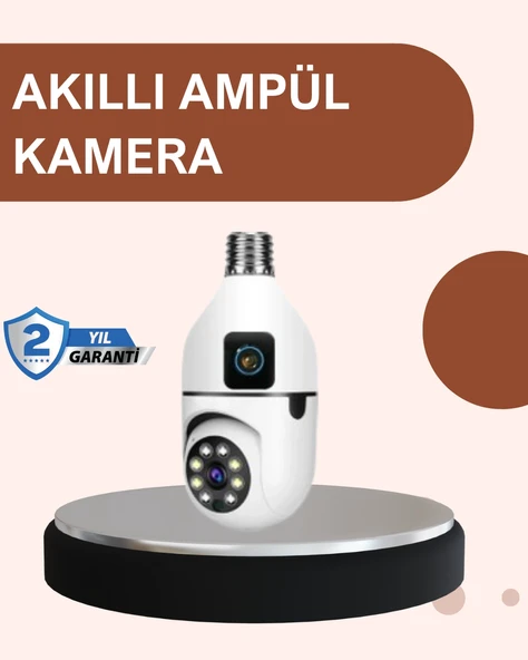 2’si 1 Arada Güvenlik Kamerası Ve Sel Işığı – Kablosuz Akıllı Kamera ürün görseli 1