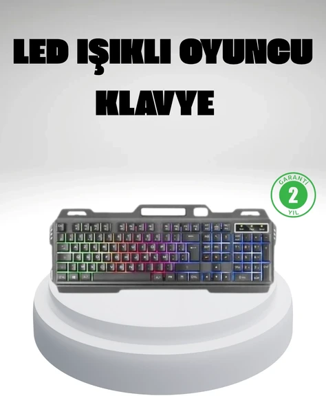 Rgb Işıklı  Klavye Mouse Seti – Türkçe Q, Ayarlanabilir Dpı, Ergonomik Ve Dayanıklı Tasarım ürün görseli 1