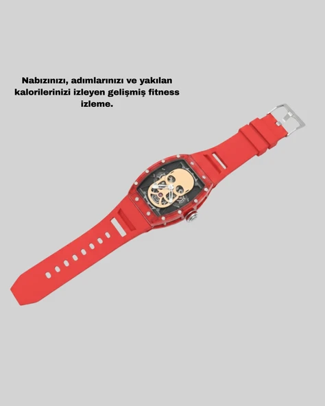 Manyetik Şarjlı Akıllı Saat İos Android Uyumlu - Resim 5