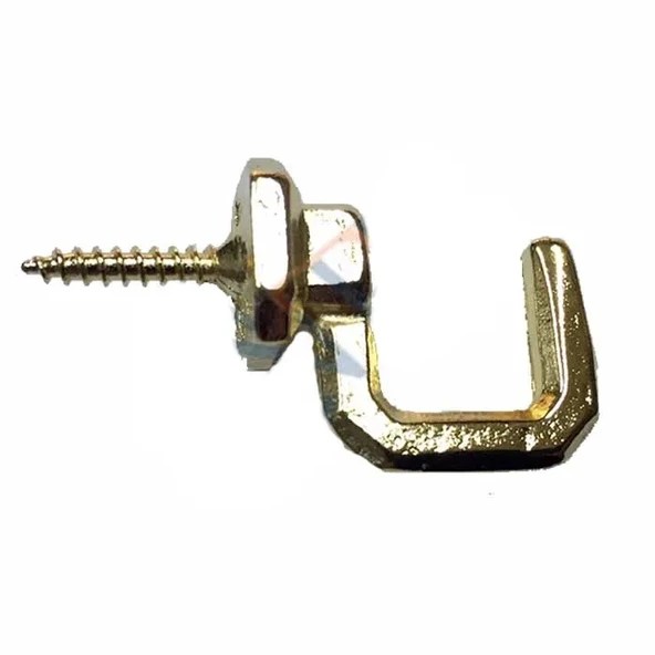 Vidalı Kanca, Askı Büyük - 15x23mm, Sarı - 1 Adet ürün görseli 1