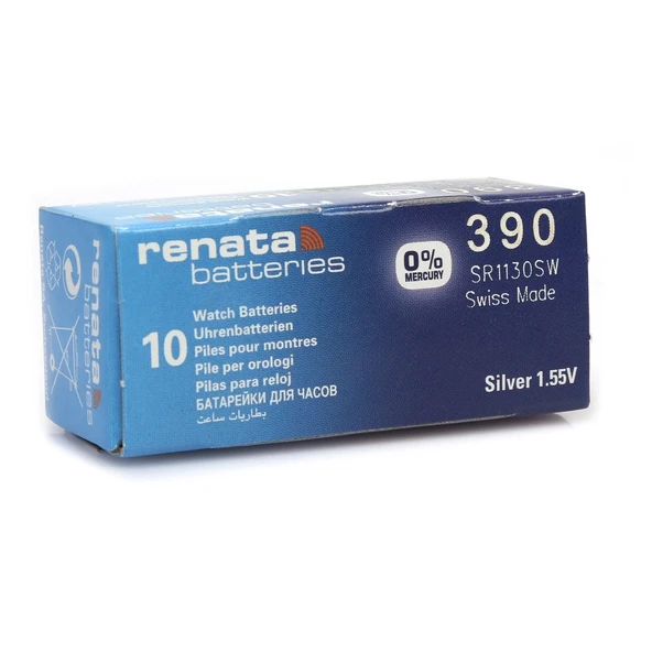 Renata 390 Sr1130sw 1.55v Alkalin Saat Pili 10 Adet ürün görseli 1
