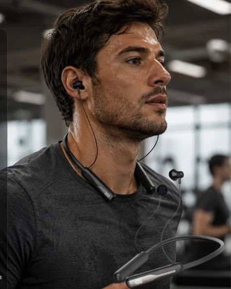 Boyun Askılı Bluetooth Kulaklık Extra Bass Ve Ses Değiştirme Modlu ürün görseli 1