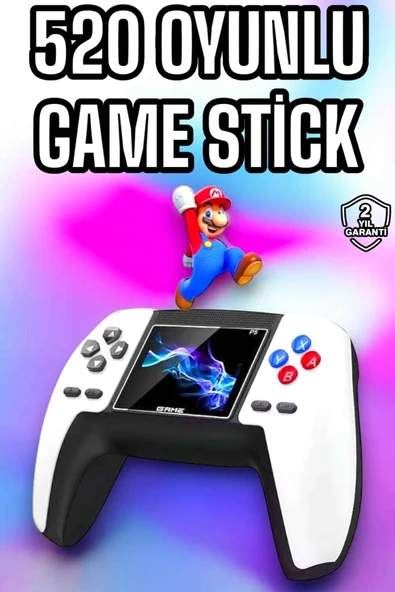 Game Stick 520 Oyunlu Retro Konsol Çocuklara Özel ürün görseli 1