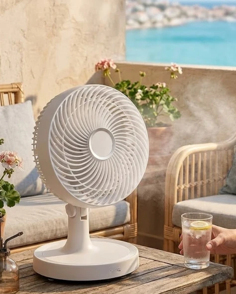 2200 Rpm Mini Masaüstü Vantilatör Sessiz Ve Güçlü Hava Akışlı Fan ürün görseli 1