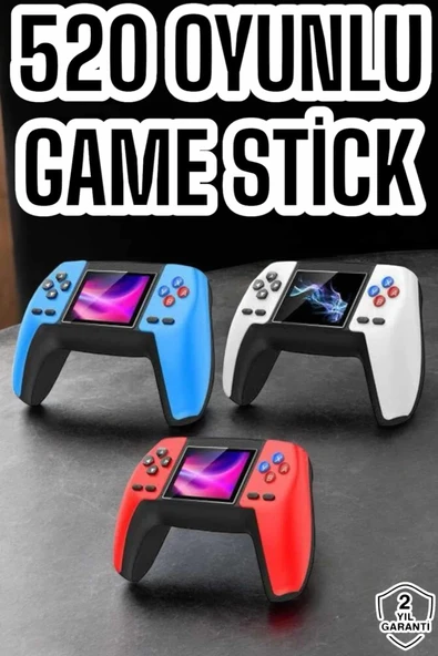 Game Stick Oyun Konsolu 520 Oyunlu Retro Oyunlu Led Ekran ürün görseli 1