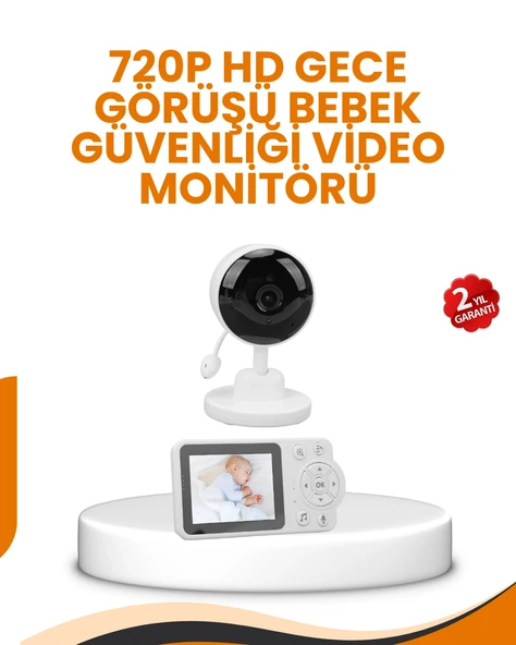Ebeveyn Kontrollü 2.8 İnç Bebek Monitörü Güvenli İzleme ürün görseli 1