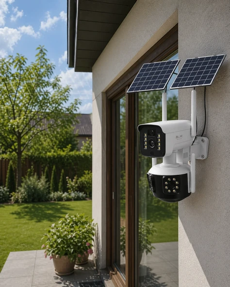 Güneş Enerjili Yayla Kamerası 4g Sım Kartlı 9mp Solar Güvenlik Kamerası 2 Yıl Garantili ürün görseli 1