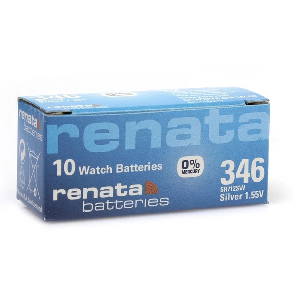 Renata 346 Sr712sw 1.55v Alkalin Saat Pili 10 Adet ürün görseli 1