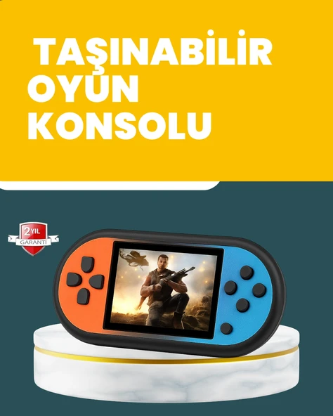 520 Oyunlu Mini Oyun Konsolu Hd Lcd Ekranlı ürün görseli 1