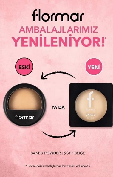 Flormar Baked Powder Pudra 020 Soft Beige - Resim 5