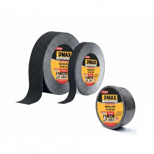 Merdiven Kaydırmaz Bant  Dmax Siyah  50 mm x 15 mt DMX4625 ürün görseli 1