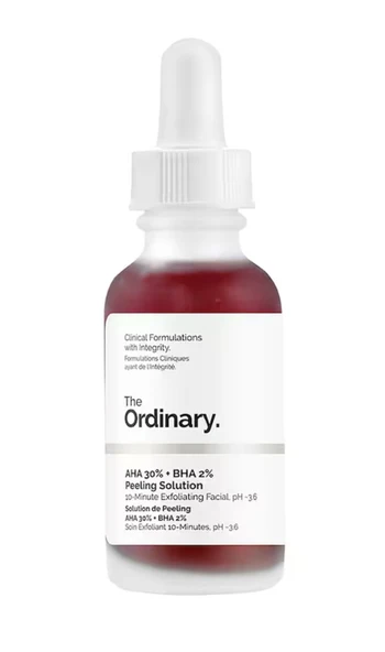 The Ordinary AHA 30% + BHA 2% Peeling Solution - Aydınlık Cilt Görünümüne Yardımcı Peeling  30 ml ürün görseli 1