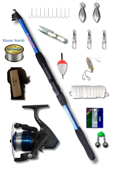 TRAVEL 165CM 50-150gr Powerex Mini 200 Çocuk Olta Seti ürün görseli 1