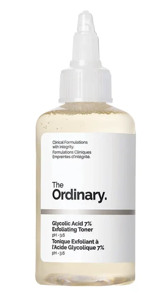 The Ordinary Glycolic Acid 7% Exfoliating Toner - Aydınlatmaya ve Pürüzsüzleştirmeye Yardımcı 100 ml ürün görseli 1