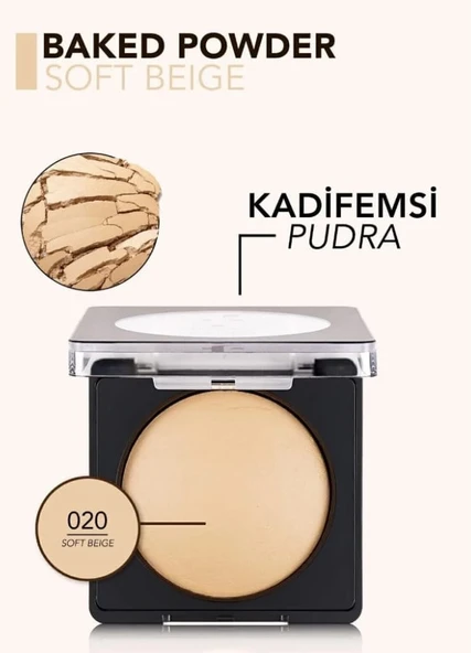 Flormar Baked Powder Pudra 020 Soft Beige - Resim 4