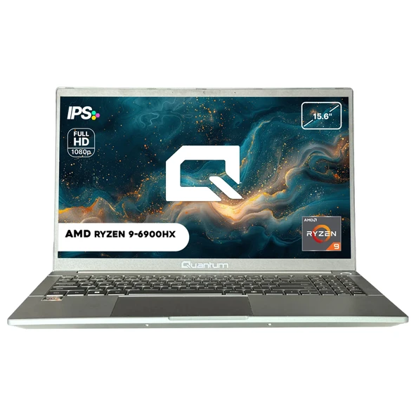 Quantum Ultra GL1601 Ryzen 9-6900HX 32GB DDR5 1TB NVMe 15.6" Işıklı Klavyeli Parmak Okuyuculu IPS Ekranlı Notebook ürün görseli 1