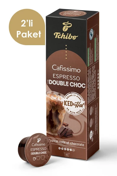 Tchibo Cafissimo Espresso Double Choc Aromalı 2x10 Adet Kapsül Kahve ürün görseli 1