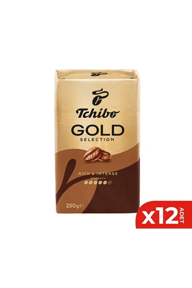 Tchibo Gold Selection Öğütülmüş Filtre Kahve 250 gr x 12'li ürün görseli 1