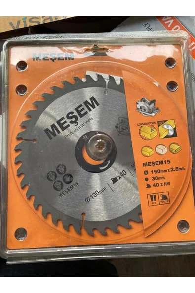YEB Elmas Uçlu Sunta Kesme Daire Testere 190x2,6 30 MM 40 DİŞ ürün görseli 1