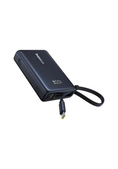 Baseus PicoGo Serisi 45W 10.000 mAh Laptop Şarj Edebilen Taşınabilir Şarj Cihazı Siyah ürün görseli 1