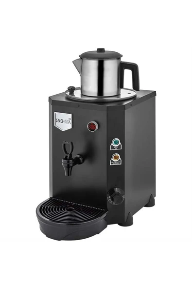 Remta Mini Jumbo 9 Litre Tek Demlikli Çay Kazanı Makinesi - Siyah ürün görseli 1