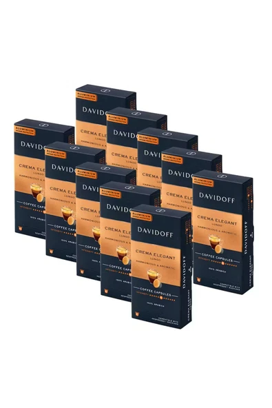 Davidoff Crema Elegant Lungo Harmonıous & Aromatıc Aluminium Kapsül Kahve (100 Adet) (nespresso Uyumludur) ürün görseli 1